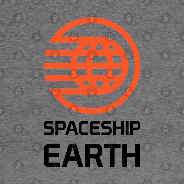 Spaceship Earth T-Shirt by GrizzlyPeakApparel